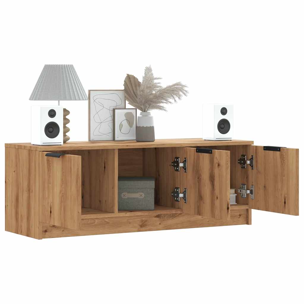 Vetonek Mueble de TV madera contrachapada artisan roble 102x35x36,5 cm