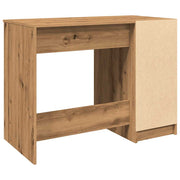 Bureau artisanal en bois d'ingénierie en chêne 100x50x75 cm V2857 Vetonek