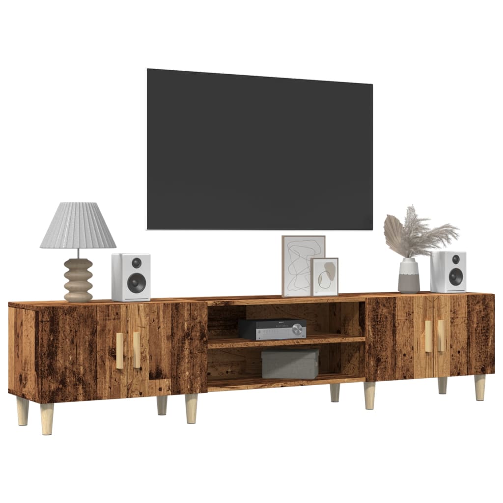 Mueble de TV madera sintetizada Nexus madera envejecida 180x31,5x40 cm