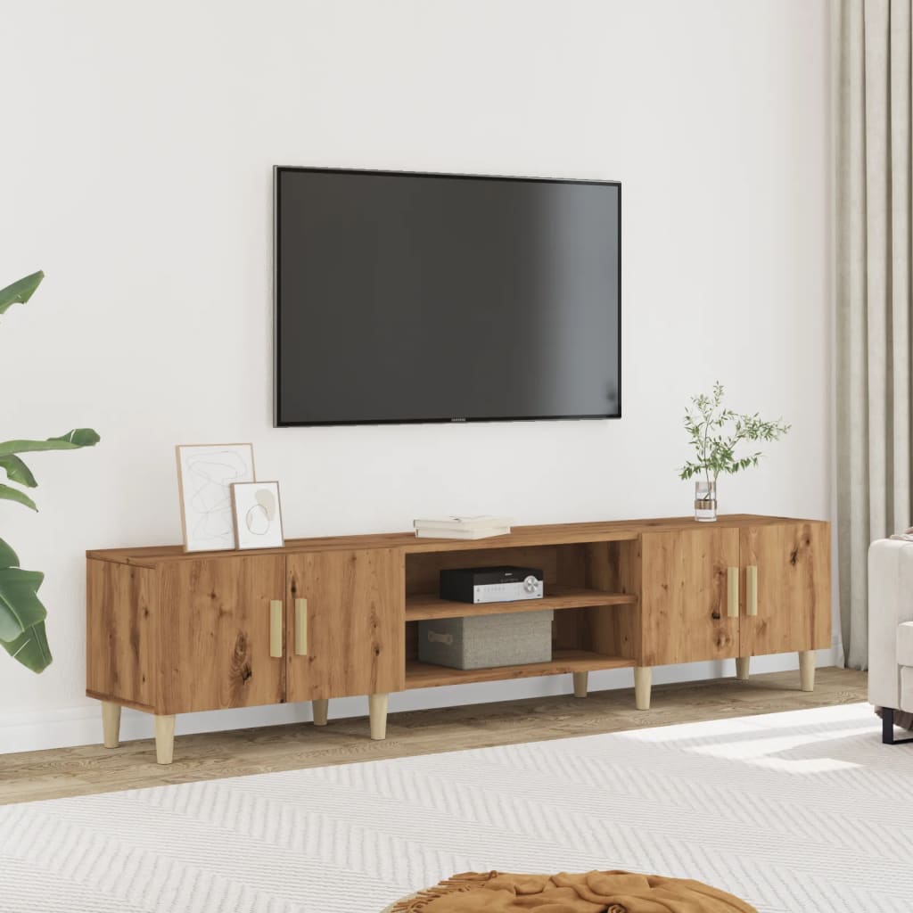 Vetonek Mueble de TV madera de ingeniería roble artisan 180x31,5x40 cm