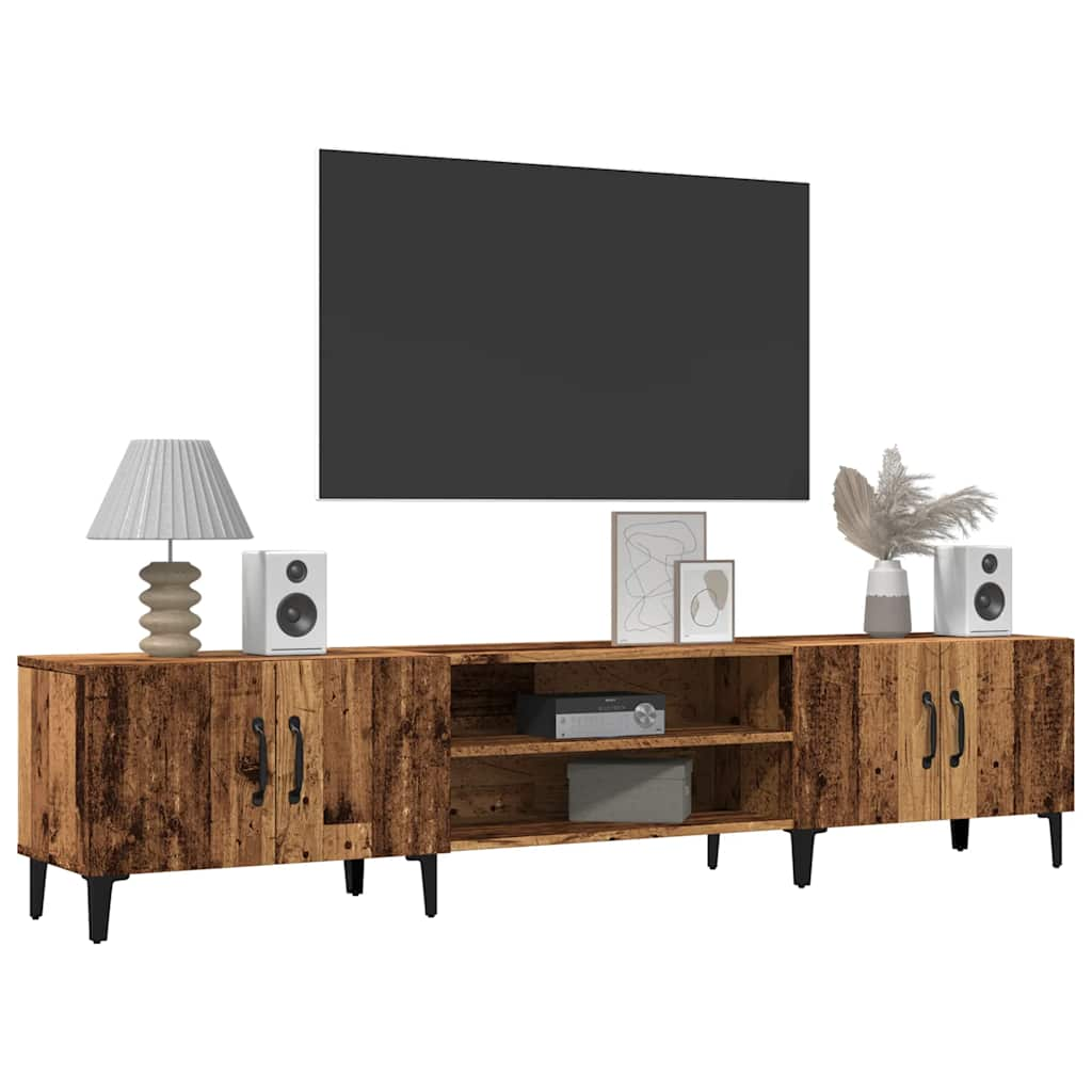 Mueble de TV madera sintetizada Nexus madera envejecida 180x31,5x40 cm