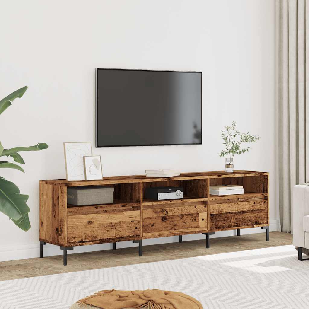 Mueble de TV madera sintetizada Nexus madera envejecida 150x30x44,5 cm