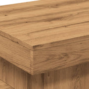 Mesa de centro con luces LED roble artisian 50x50x40 cm V7005 Vetonek