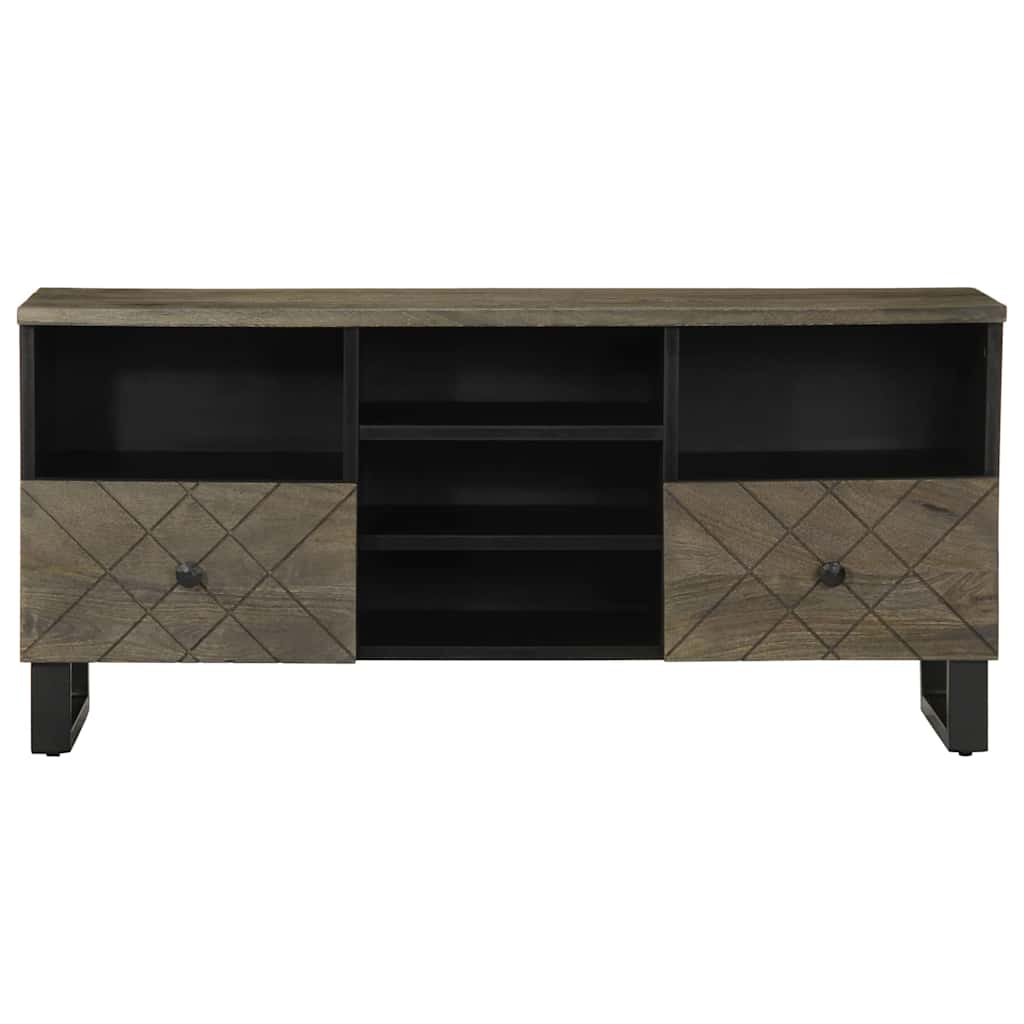 Black Mango Wood Wood TV furniture 100x33x46 cm