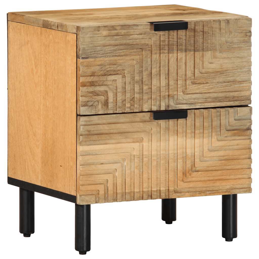 Vetonek Mesilla de noche marrón 40x33x46 cm madera maciza mango