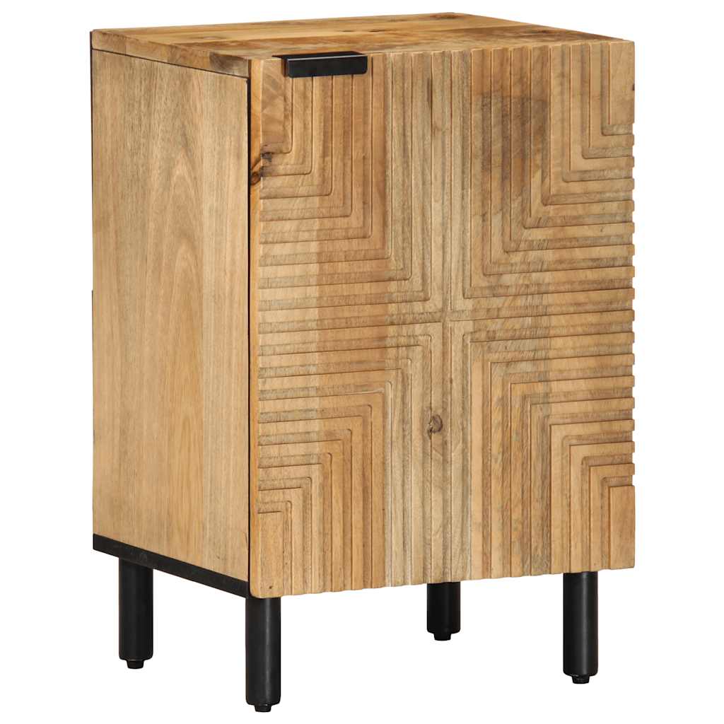 Vetonek Mueble de baño madera maciza mango marrón 38x33,5x58 cm