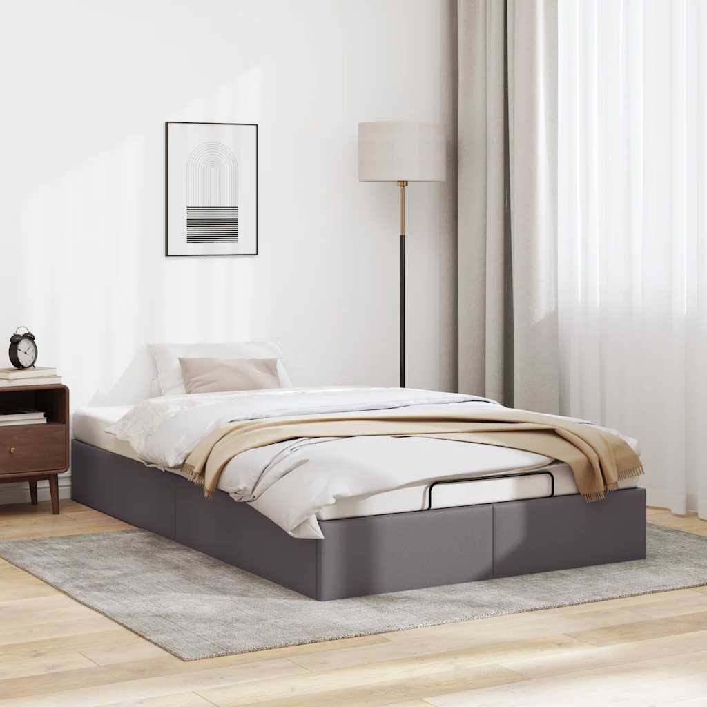 Vetonek Estructura cama otomana sin colchón gris 120x190 cm