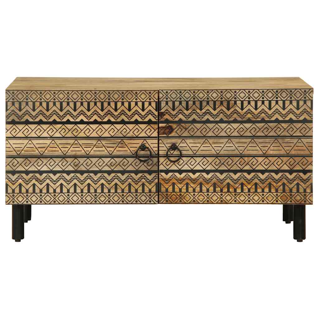 Black Rufoso Mango Wood Center Table 80x50x40 cm