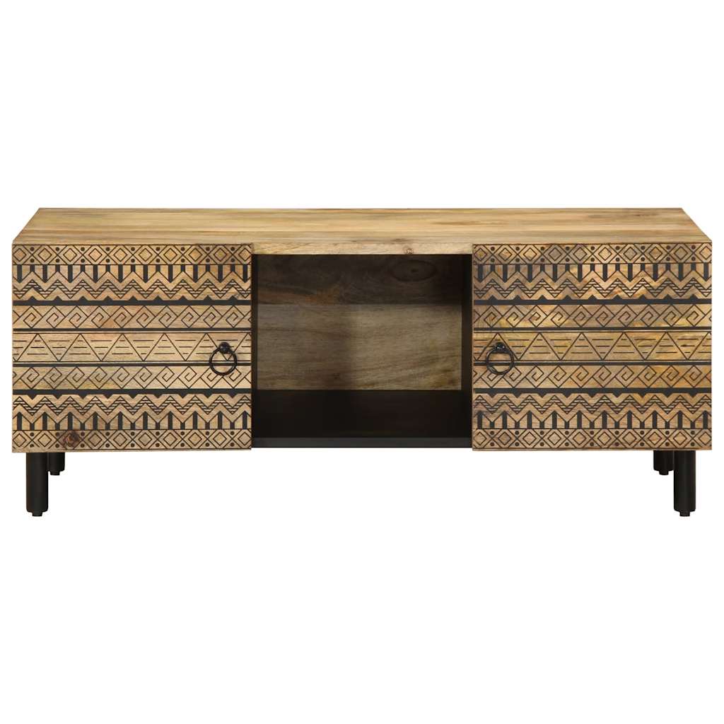 Black Rufoso Mango Wood Center Table 100x54x40 cm