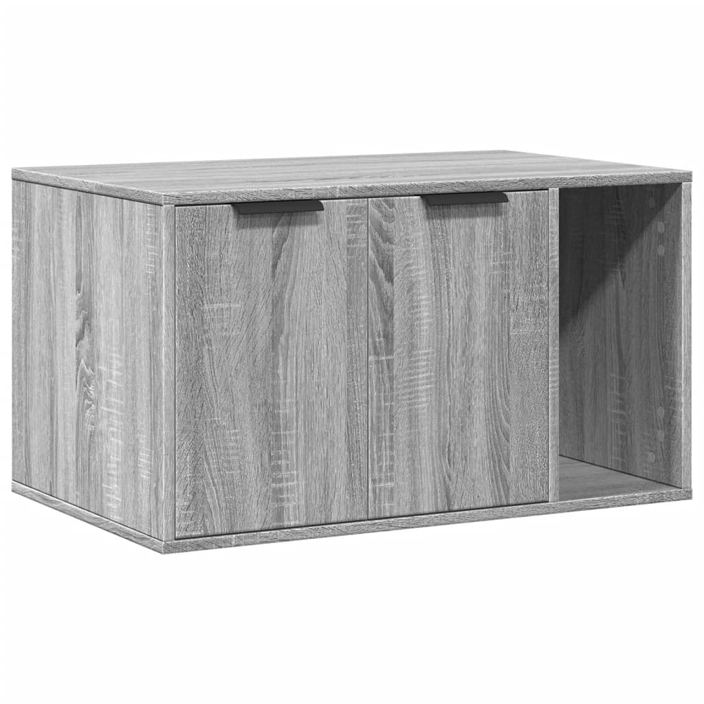 Meuble de litière pour chat en bois Vetonek Grey Sonoma 80x50x45 cm
