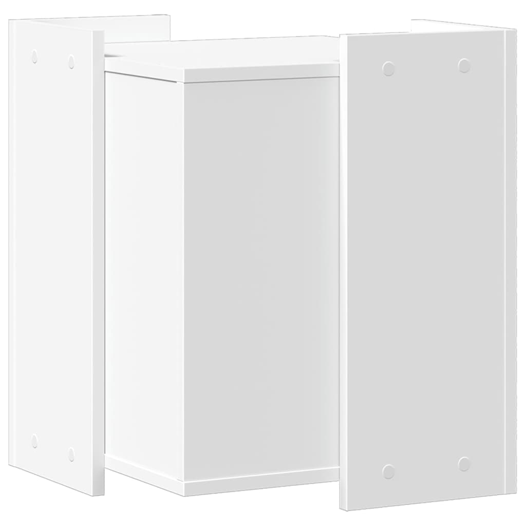 Meuble bac à litière pour chat en bois de synthèse blanc Nexus 42x42x51 cm - Vetonek