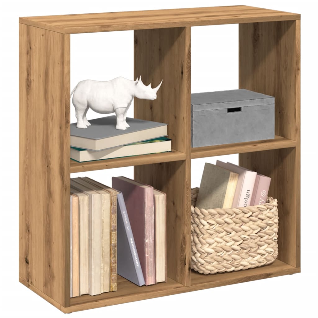 Vetonek Librería divisora madera roble artisan 69,5x29x69,5 cm