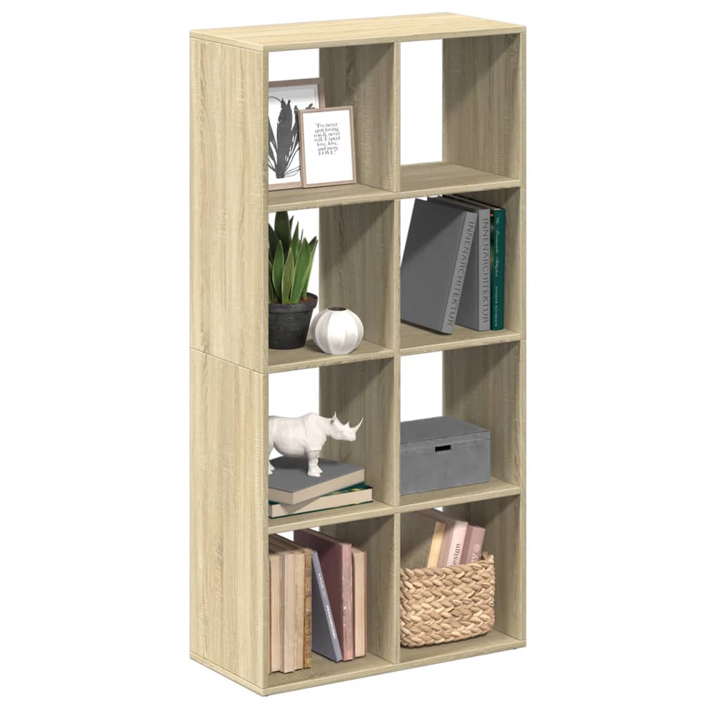 Vetonek Librería divisor madera ingeniería roble Sonoma 69,5x29x137,5cm