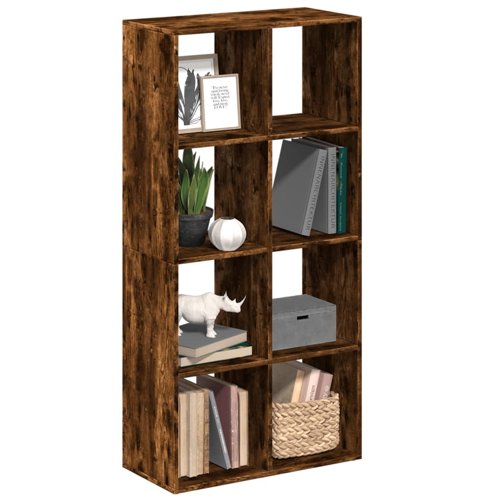 Vetonek Librería divisora madera roble ahumado 69,5x29x137,5cm