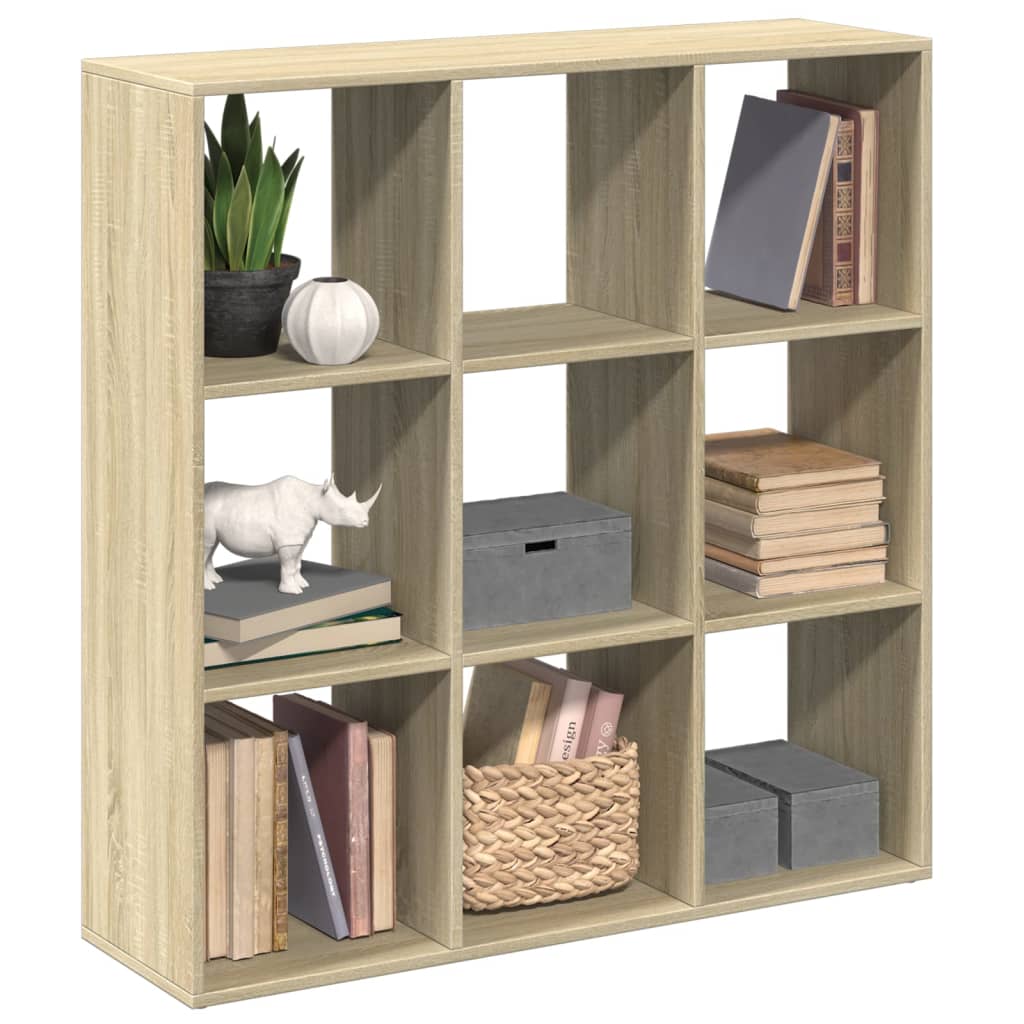 Vetonek Librería divisor madera ingeniería roble Sonoma 102x29x103,5 cm