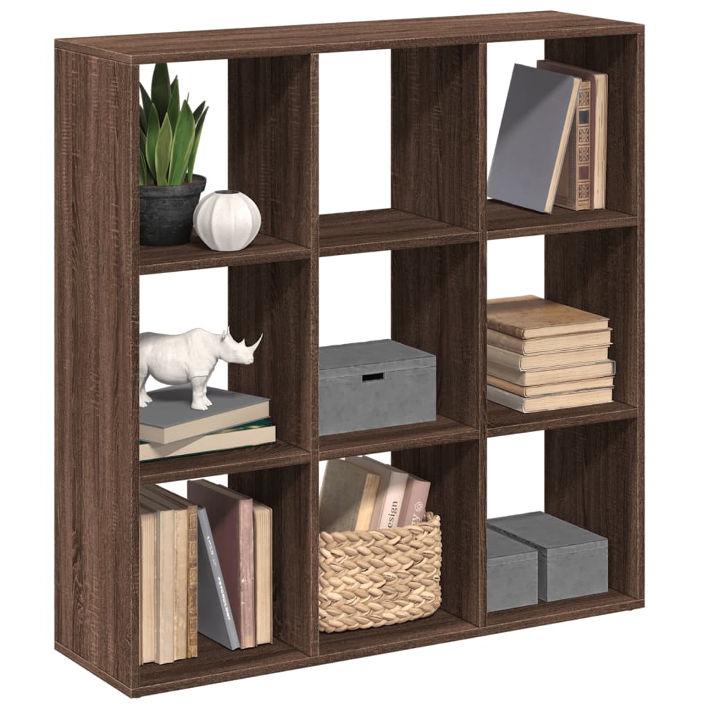 Vetonek Librería divisora madera marrón roble 102x29x103,5 cm