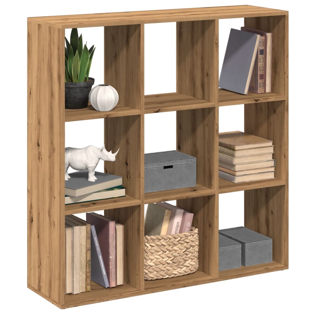 Vetonek Librería divisora madera roble artisan 102x29x103,5 cm