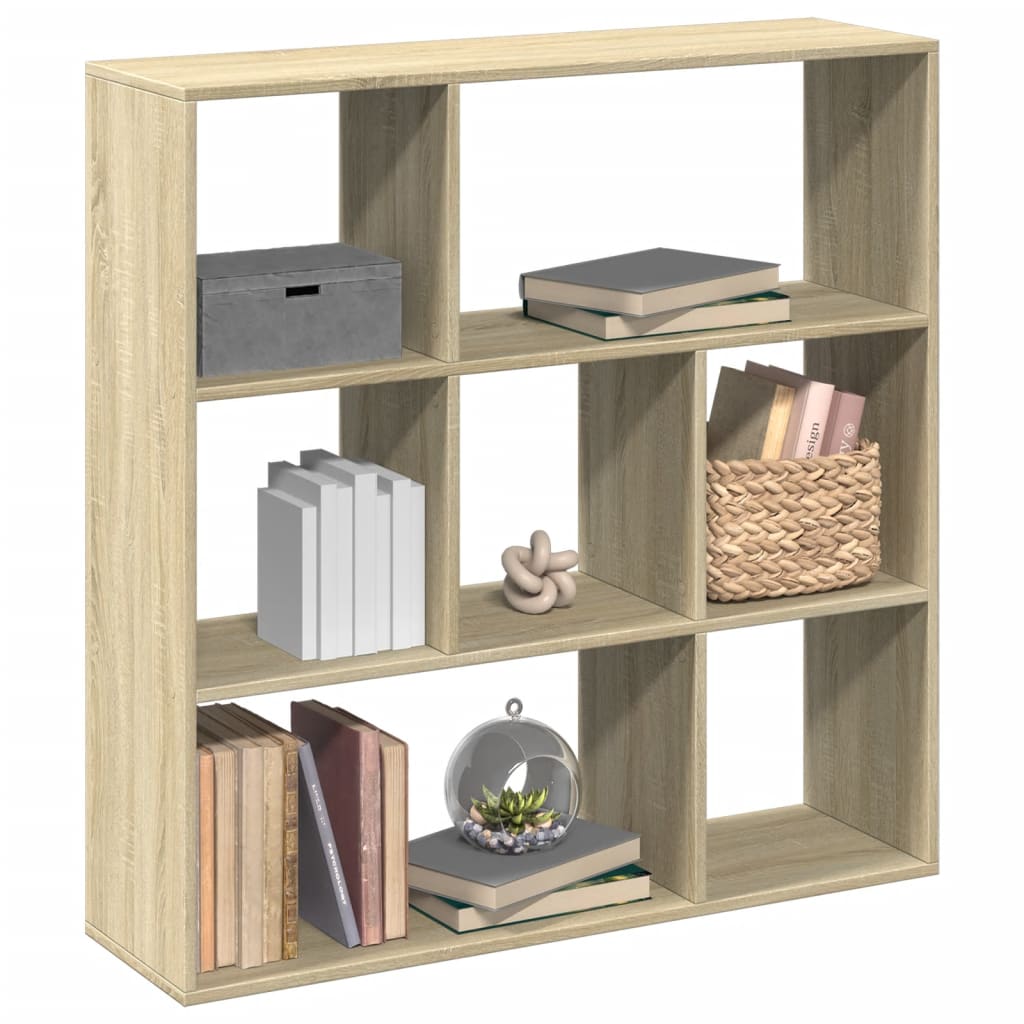 Vetonek Librería divisor madera ingeniería roble Sonoma 102x29x103,5 cm