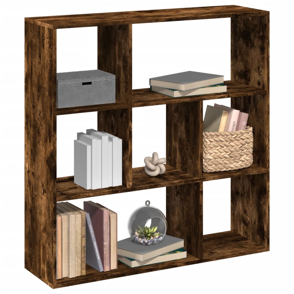 Vetonek Librería divisora madera roble ahumado 102x29x103,5 cm