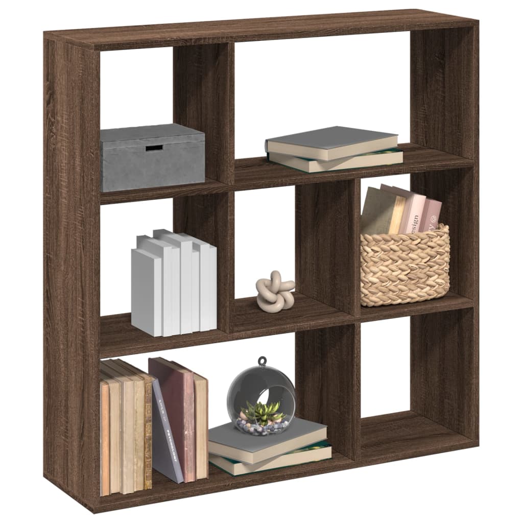 Vetonek Librería divisora madera marrón roble 102x29x103,5 cm