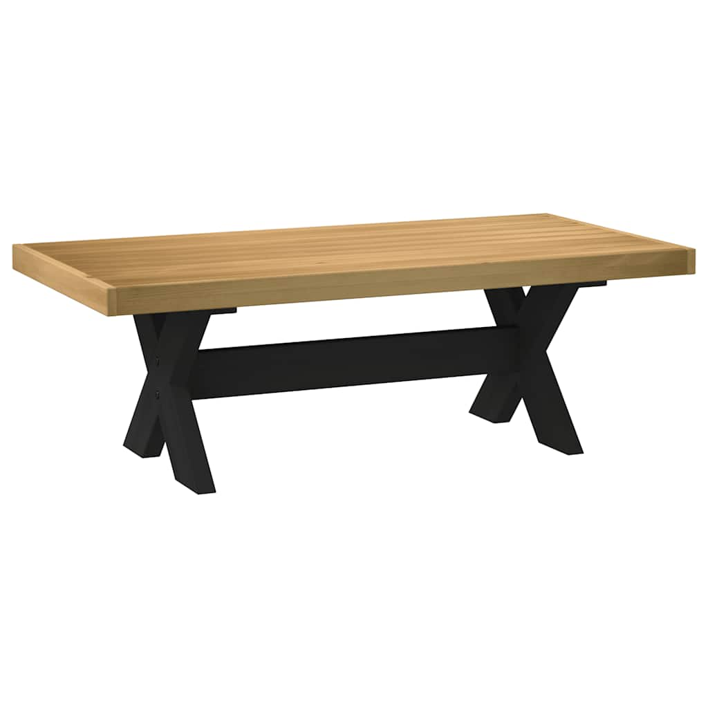 Vetonek Mesa de centro NOAIN patas en X madera maciza pino 120x60x40 cm