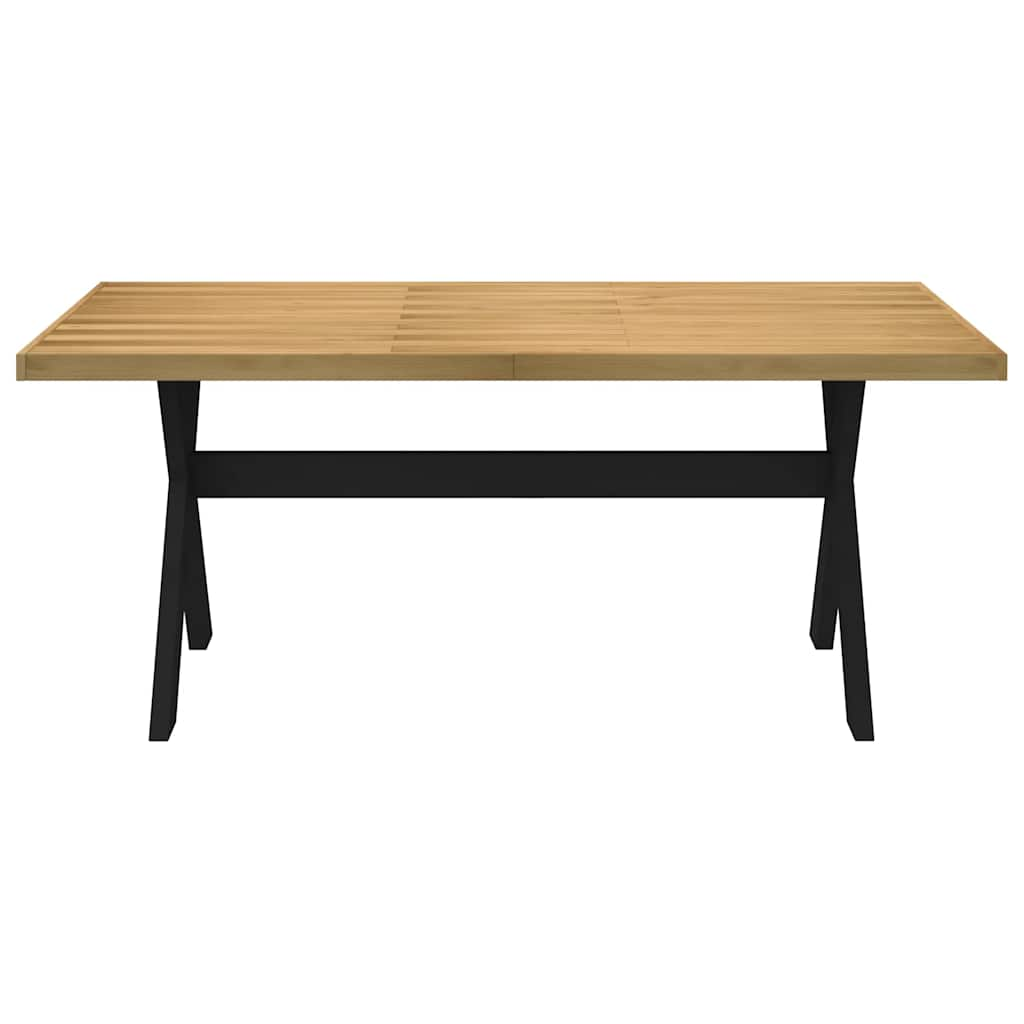 Gambe del tavolo da pranzo Noain per forma x pino in legno solido 180x90x75cm