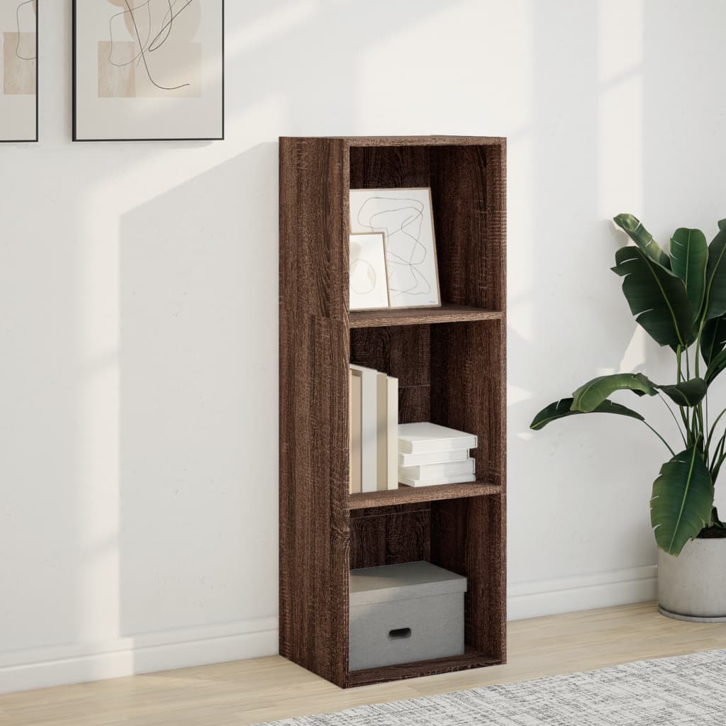 Brown engineering wood shelf 40x30x114 cm