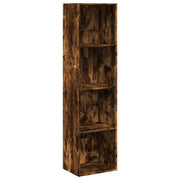 Etagère en bois d'ingénierie chêne fumé 40x30x152 cm V7884 Vetonek