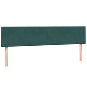 Cama box spring con colchones terciopelo verde oscuro 180x220cm V6150 Vetonek