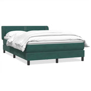 Cama box spring con colchón terciopelo verde oscuro 160x220 cm V6938 Vetonek
