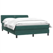 Cama box spring con colchón terciopelo verde oscuro 160x220 cm V6938 Vetonek