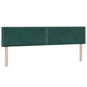 Cama box spring con colchones terciopelo verde oscuro 180x220cm V6990 Vetonek