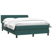 Cama box spring con colchón terciopelo verde oscuro 160x220 cm V7775 Vetonek
