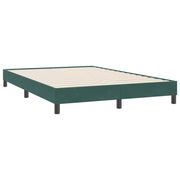 Cama box spring con colchón terciopelo verde oscuro 160x220 cm V7775 Vetonek