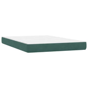 Cama box spring con colchón terciopelo verde oscuro 160x220 cm V7775 Vetonek