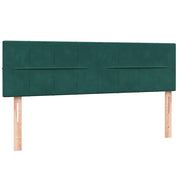 Cama box spring con colchón terciopelo verde oscuro 160x220 cm V7775 Vetonek