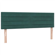 Cama box spring con colchón terciopelo verde oscuro 160x220 cm V8611 Vetonek