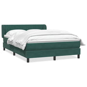 Cama box spring con colchón terciopelo verde oscuro 160x220 cm V9458 Vetonek