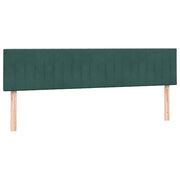 Cama box spring con colchones terciopelo verde oscuro 180x220cm V9519 Vetonek