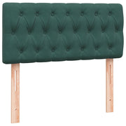 Cama box spring con colchón terciopelo verde oscuro 80x210 cm V9632 Vetonek