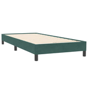 Cama box spring con colchón terciopelo verde oscuro 90x220 cm V0959 Vetonek
