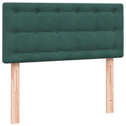 Cama box spring con colchón terciopelo verde oscuro 90x220 cm V0959 Vetonek