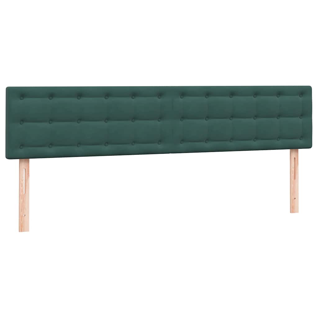 Cama box spring con colchones terciopelo verde oscuro 180x220cm V1192 Vetonek