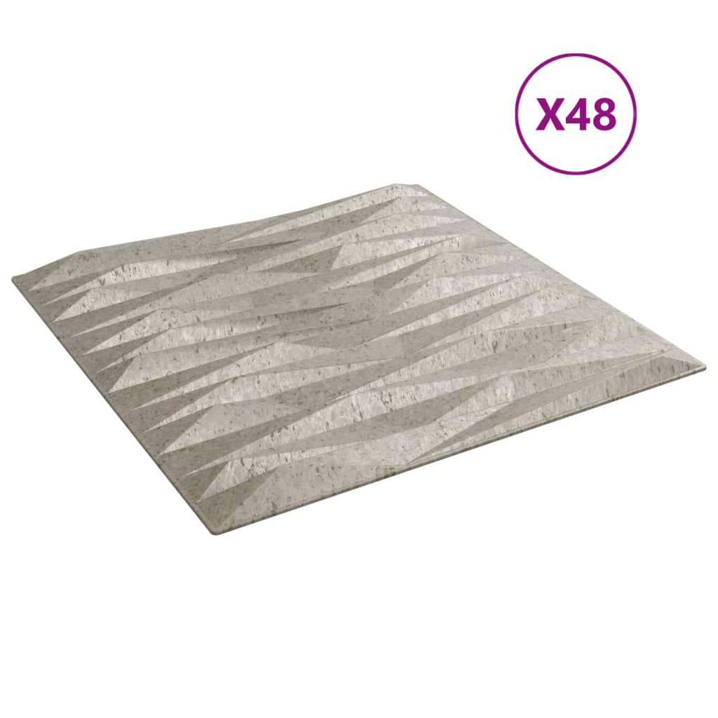 Wall Panels 48 UDS XPS Beton stone 50x50 cm 12 m² v82