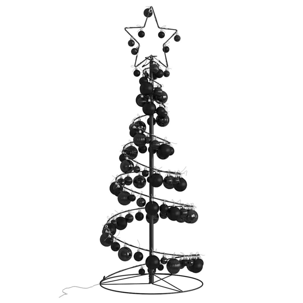 Led para árbol de navidad con bolas 80 led blanco cálido 120 cm v8139 Vetonek
