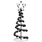 Led para árbol de navidad con bolas 80 led blanco cálido 120 cm v8139 - Vetonek