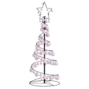 Led para árbol de navidad con bolas 80 led blanco cálido 120 cm v8146 Vetonek