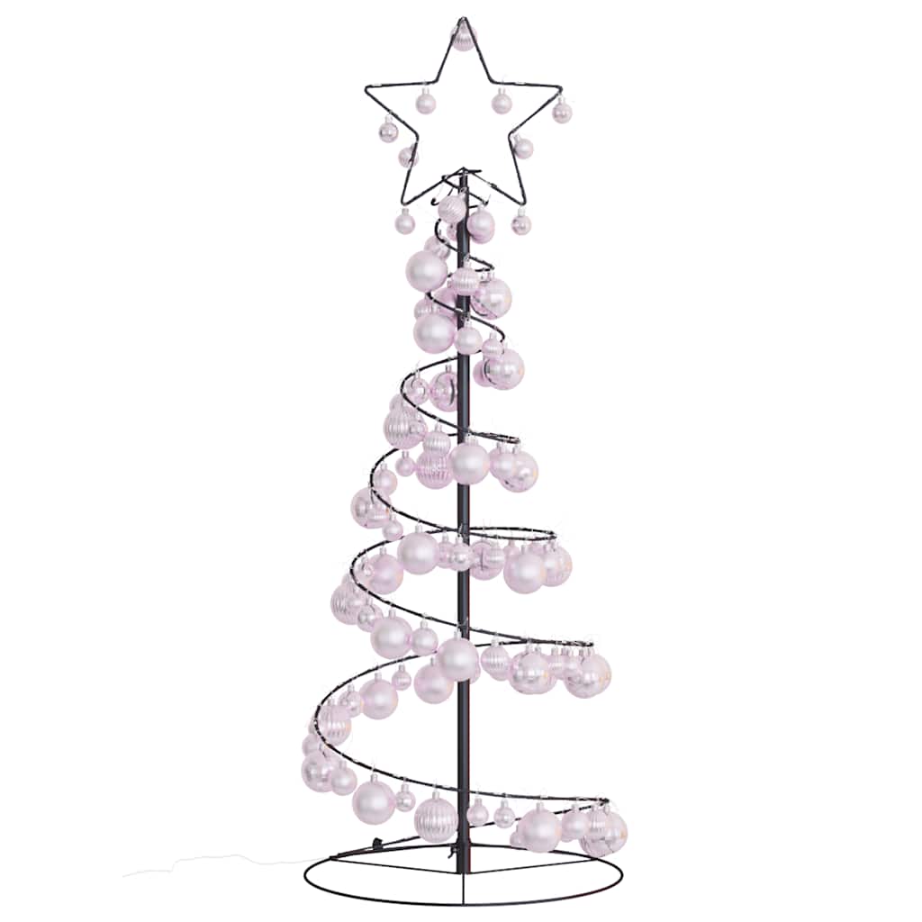 Led para árbol de navidad con bolas 80 led blanco cálido 120 cm v8146 - Vetonek