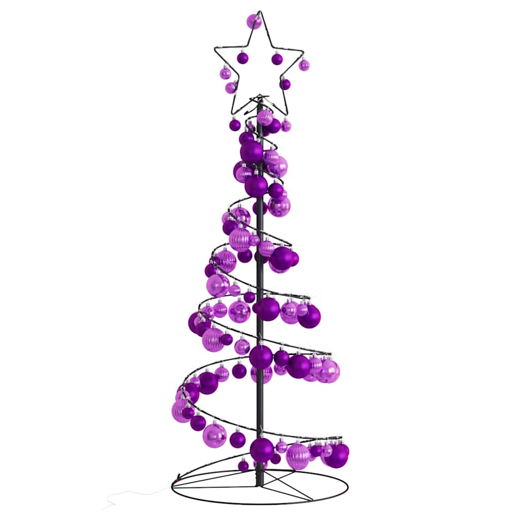 Led para árbol de navidad con bolas 80 led blanco cálido 120 cm v8160 Vetonek