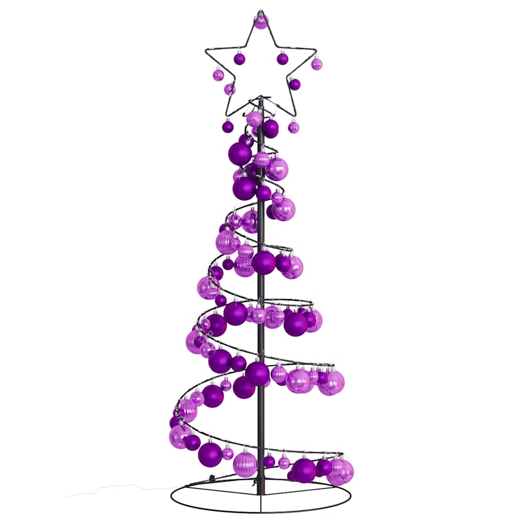 Led para árbol de navidad con bolas 80 led blanco cálido 120 cm v8160 - Vetonek